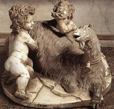 The Goat Amalthea with the Infant Jupiter and a Faun Gian Lorenzo Bernini
